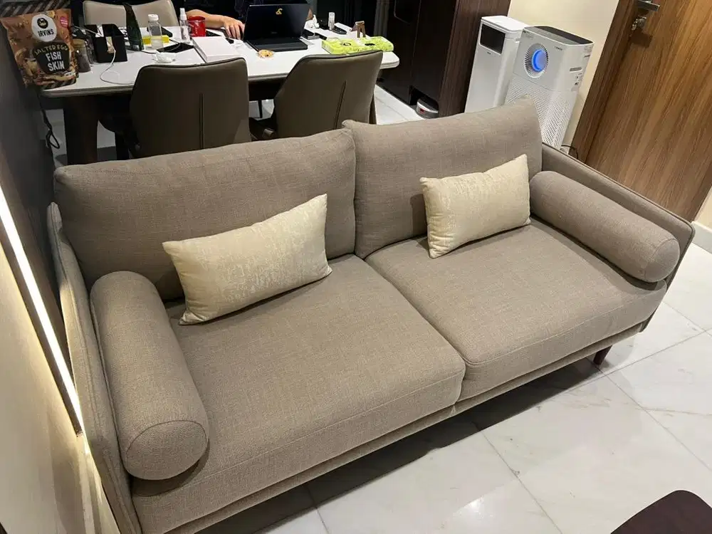 Informa Atlas Sofa Beige 3 Seater