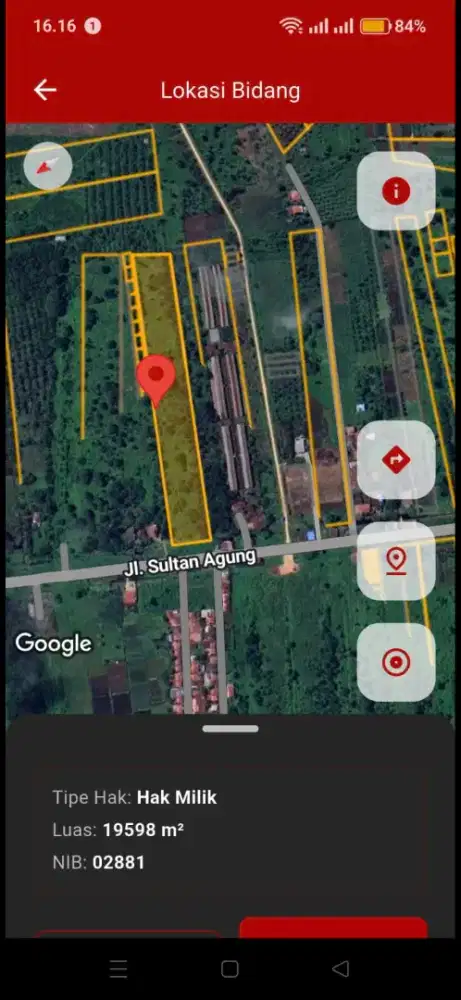 Tanah luas tepi jalan rasau jaya ukuran 50 x 400