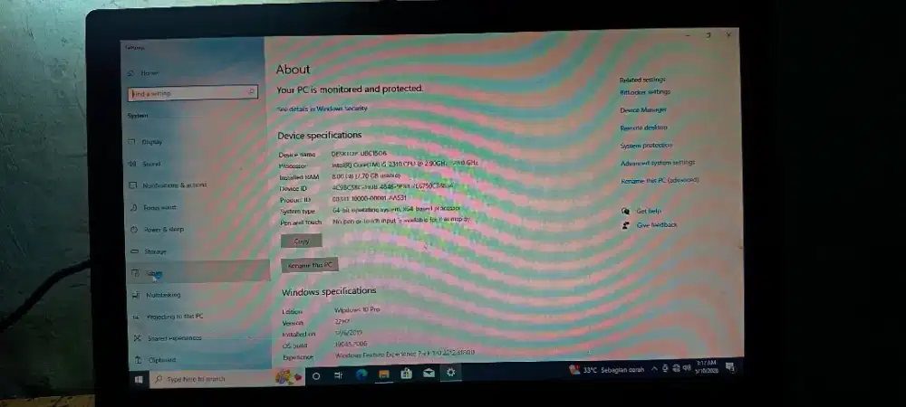 Komputer destop corei5 asus