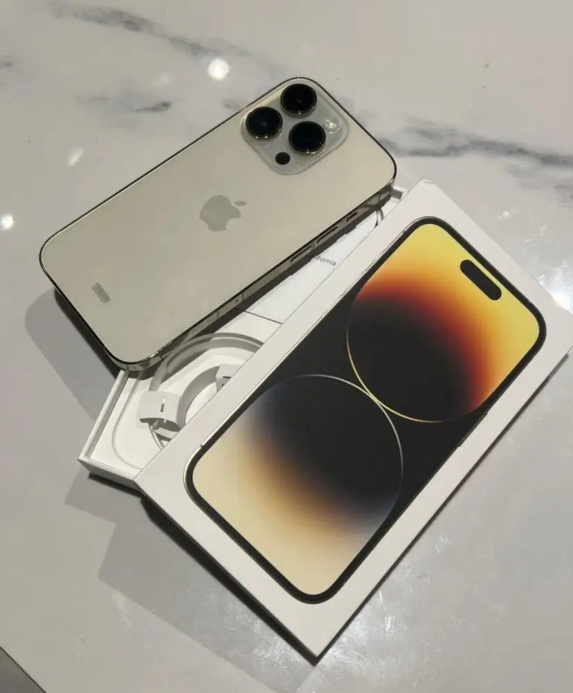 Iphone 14 Pro Like New Ori IBOX 256 GB Mulus Gold