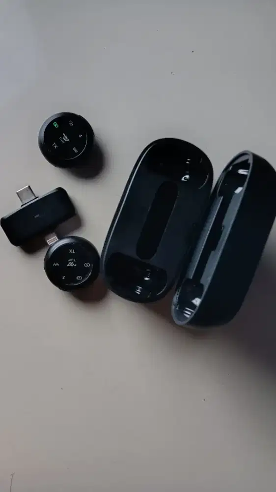 Wireless TNW A37 Black 2in1 | Microphone Mic ngonten kedap suara