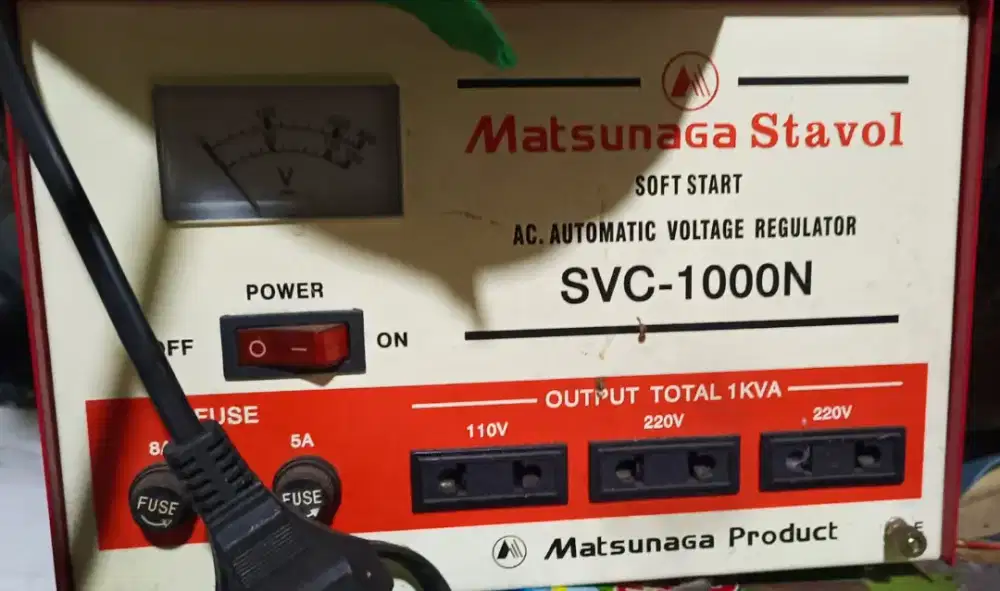 Stabilizer Matsunaga Stavol SVC-1000N 1000VA Bekas Normal