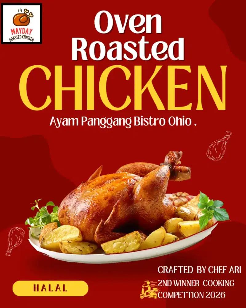 ayam panggang oven ( whole)