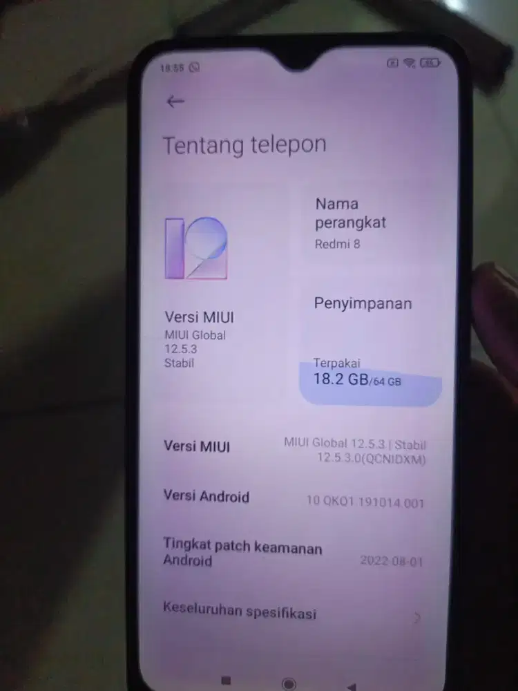 redmi 8 batangan 4/64
