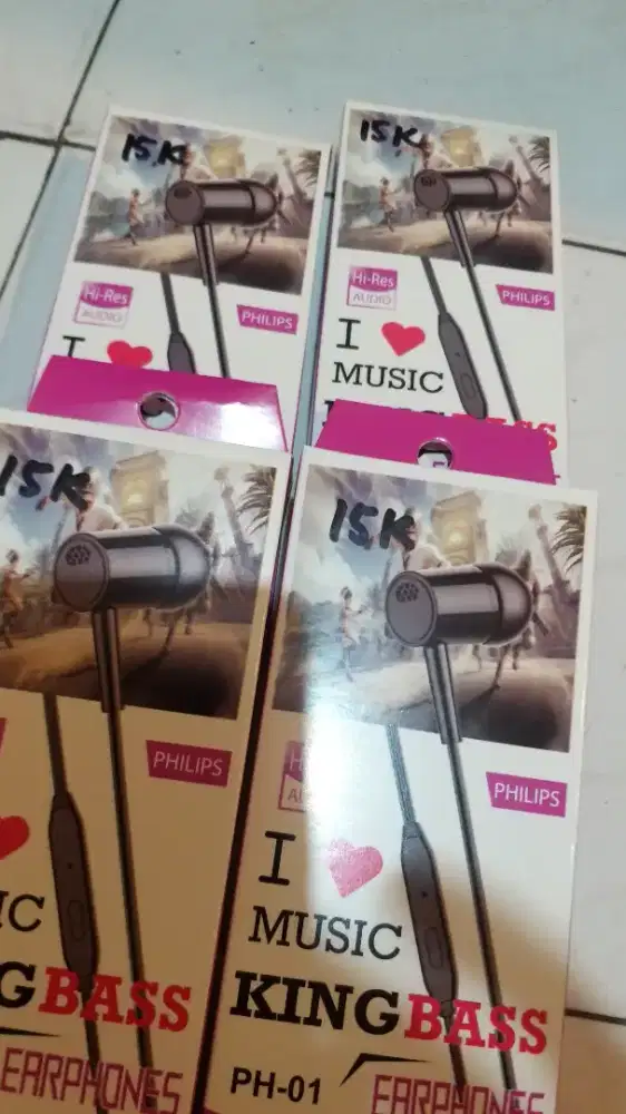 HEADSET PHILIPS KING BASS (Earphone).