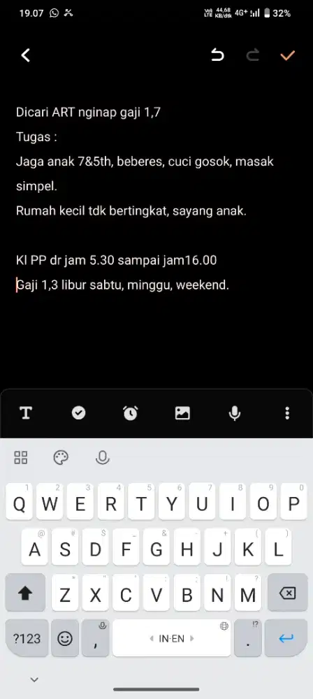 Butuh ART cepat