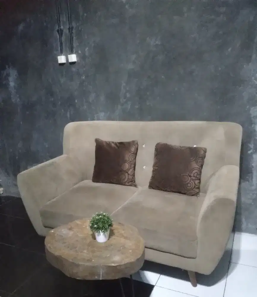 sofa two sitter brown machiato