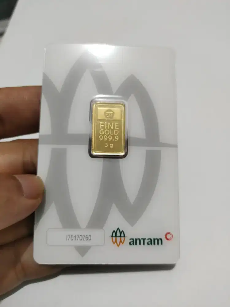 LM EMAS ANTAM 3 Gram, LOGAM MULIA ANTAM CERTIEYE REDMARK