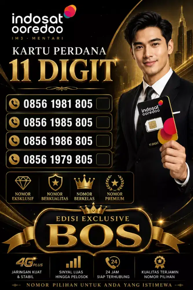 Nomor Cantik Premium Exsclusive Tahun Berkarakter Indosat Ooredoo