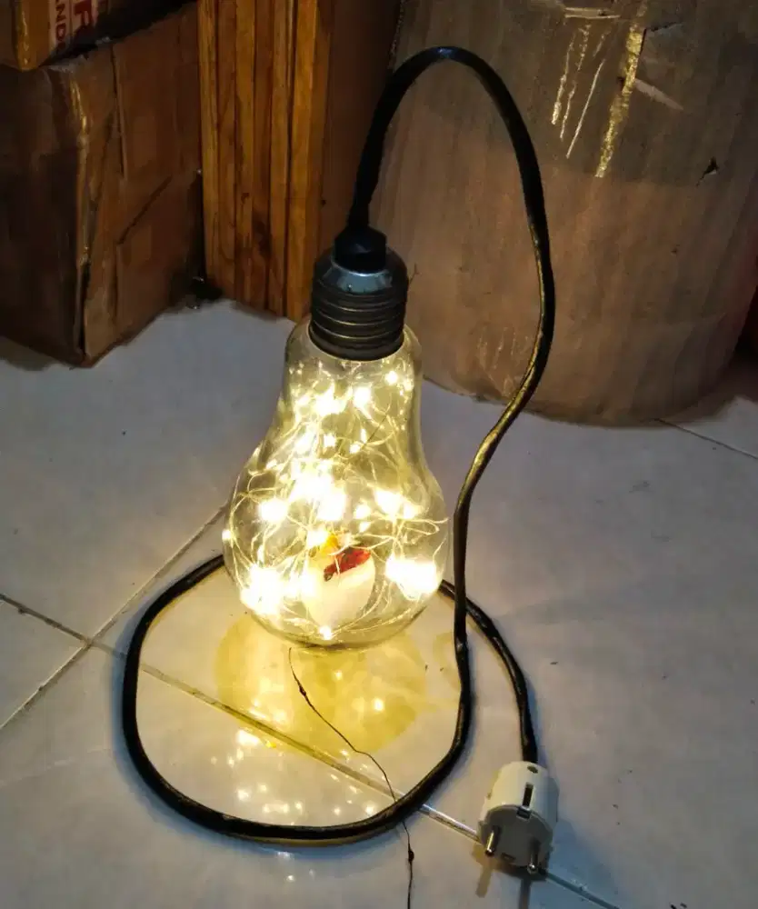 Lampu tidur meja bulb bohlam big jumbo lawas jadul vintage antik