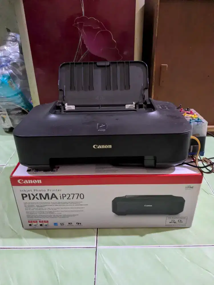Printer Canon iP2770 Bekas – Mesin Masih Bagus, Sudah Infus & Lengkap