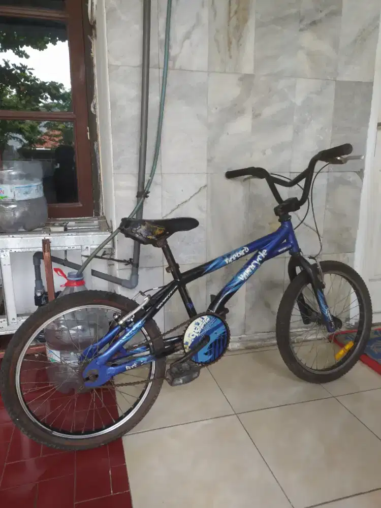 BMX Wymcycle Siap Pake,Hand Grip, Kampas & Kabel Rem Baru, Ban Tebal
