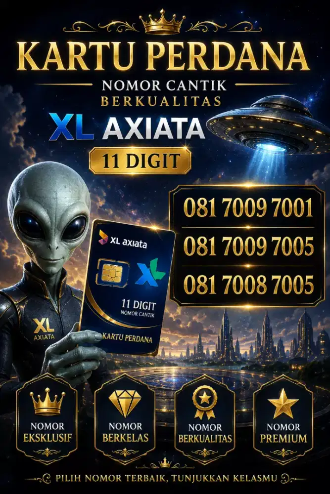 Nomor Cantik Premium 11 DIGIT AXIATA Exsclusive Varian Double Ribuan