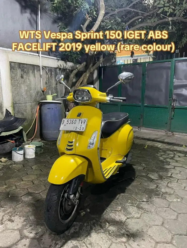 Vespa Sprint Facelift Iget Abs 2019 yellow