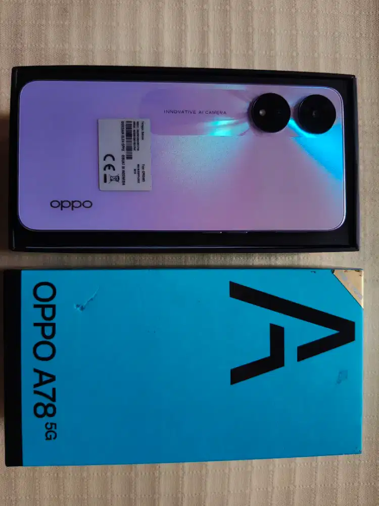 OPPO A78 5G PURPLE KINCLONG FULL SET ORIGINAL