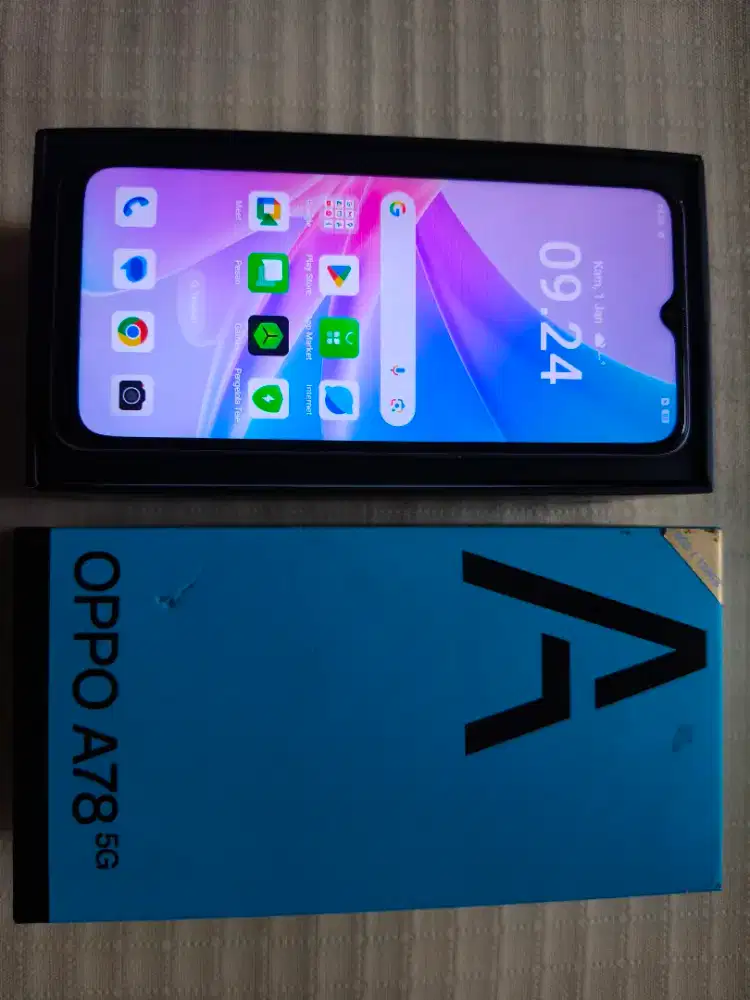 OPPO A78 5G PURPLE KINCLONG FULL SET ORIGINAL