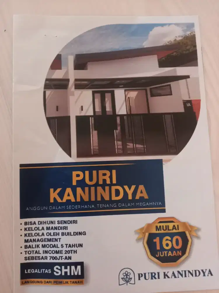 DIJUAL PURI KANINDYA, TIPE KENANGA