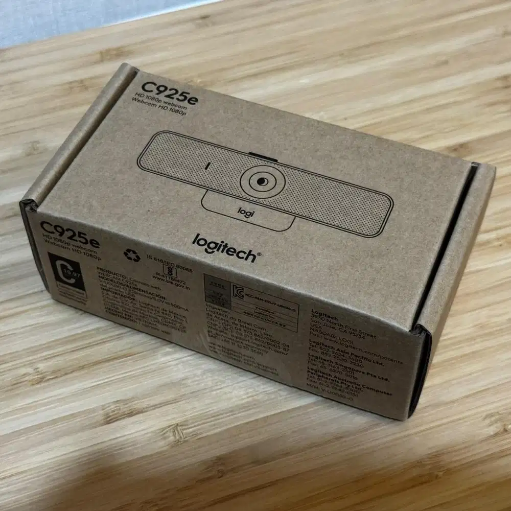 Logitech C925e 1080p Business Webcam (baru, segel)