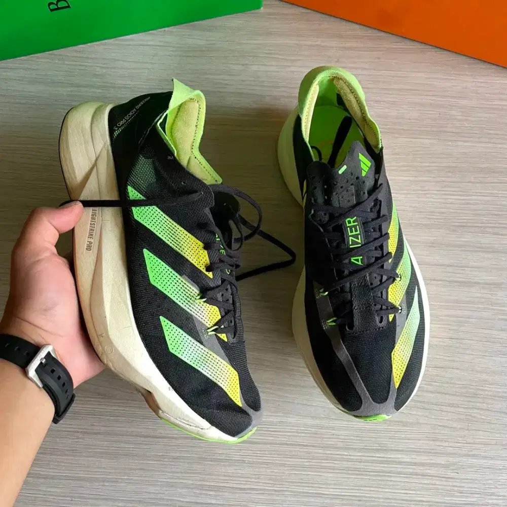 Adidas Adizero Adios Pro 3 sepatu running sport second original 44⅔