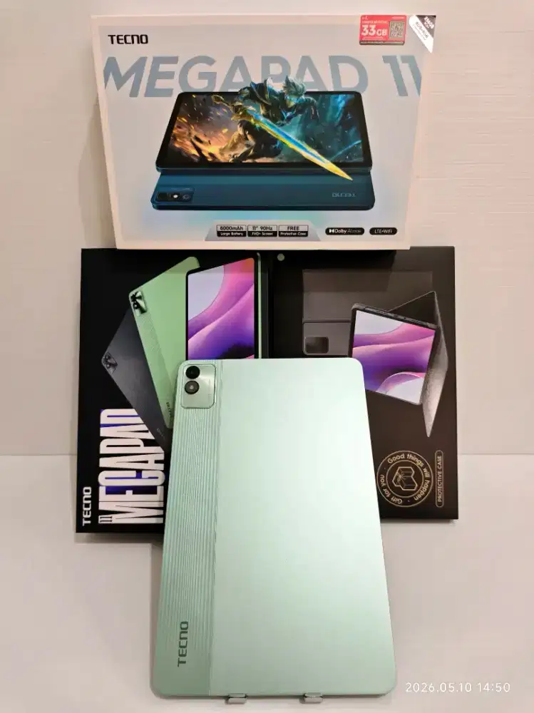 Tablet Tecno Megapad 11 4G 8/256 Gb Likenew 99% Garansi Apr 27 bs TT
