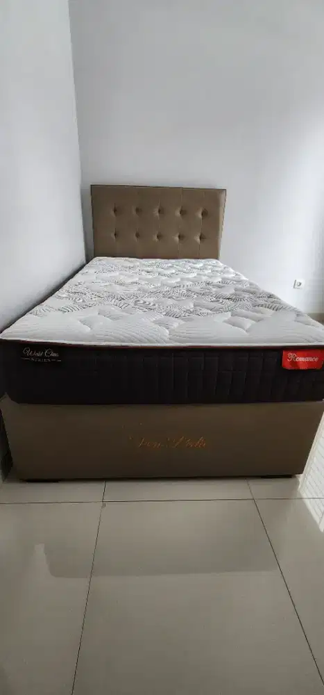 Romance 2 in 1 set spring bed, dengan head board