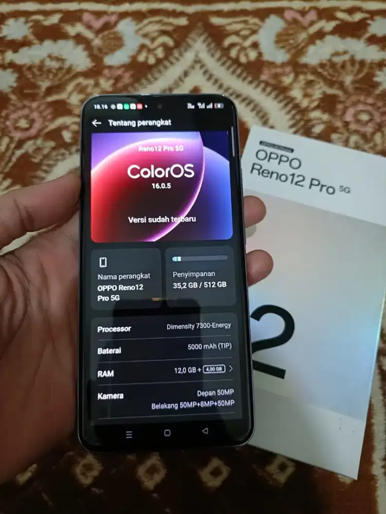 Oppo Reno 12 pro 5G 12/512