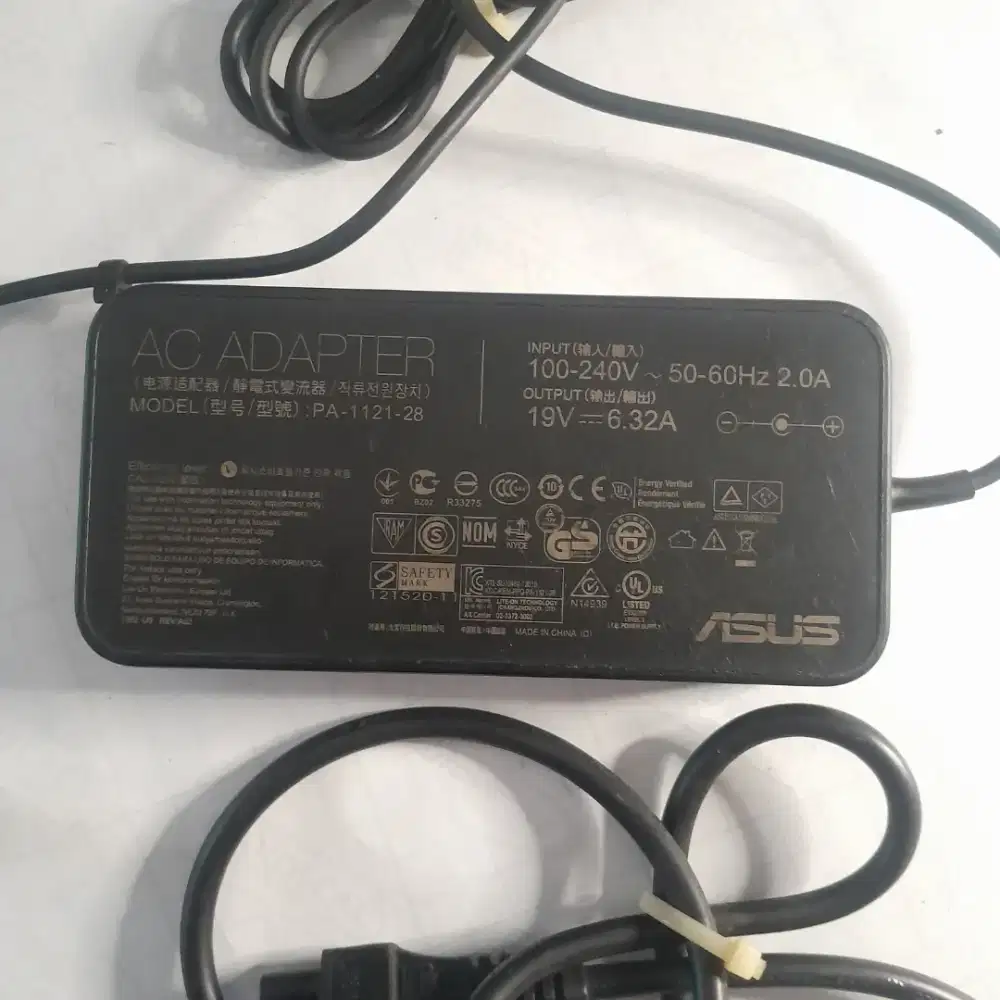Adaptor Laptop ASUS ROG 19V 6.32A (120 Watt) Original Copotan