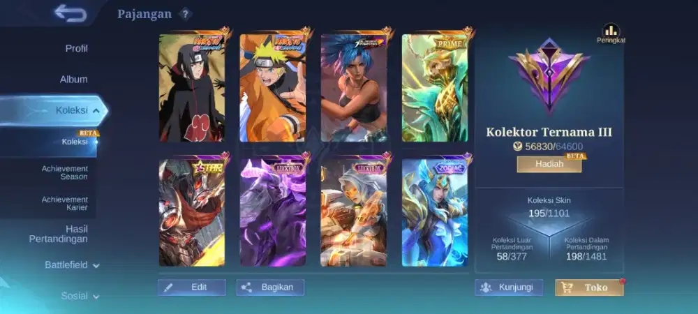 Jual akun ml murah & bisa nego