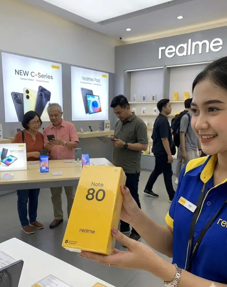 Realme note 80 lte 4/64gb gres segel bnib baru garansi resmi