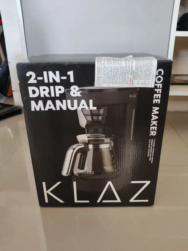 Klaz Coffee Maker 2IN1Drip and Manual