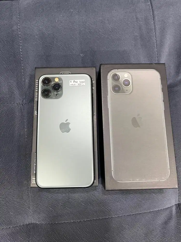 Iphone 11 pro 64gb fullset semua fungsi normal