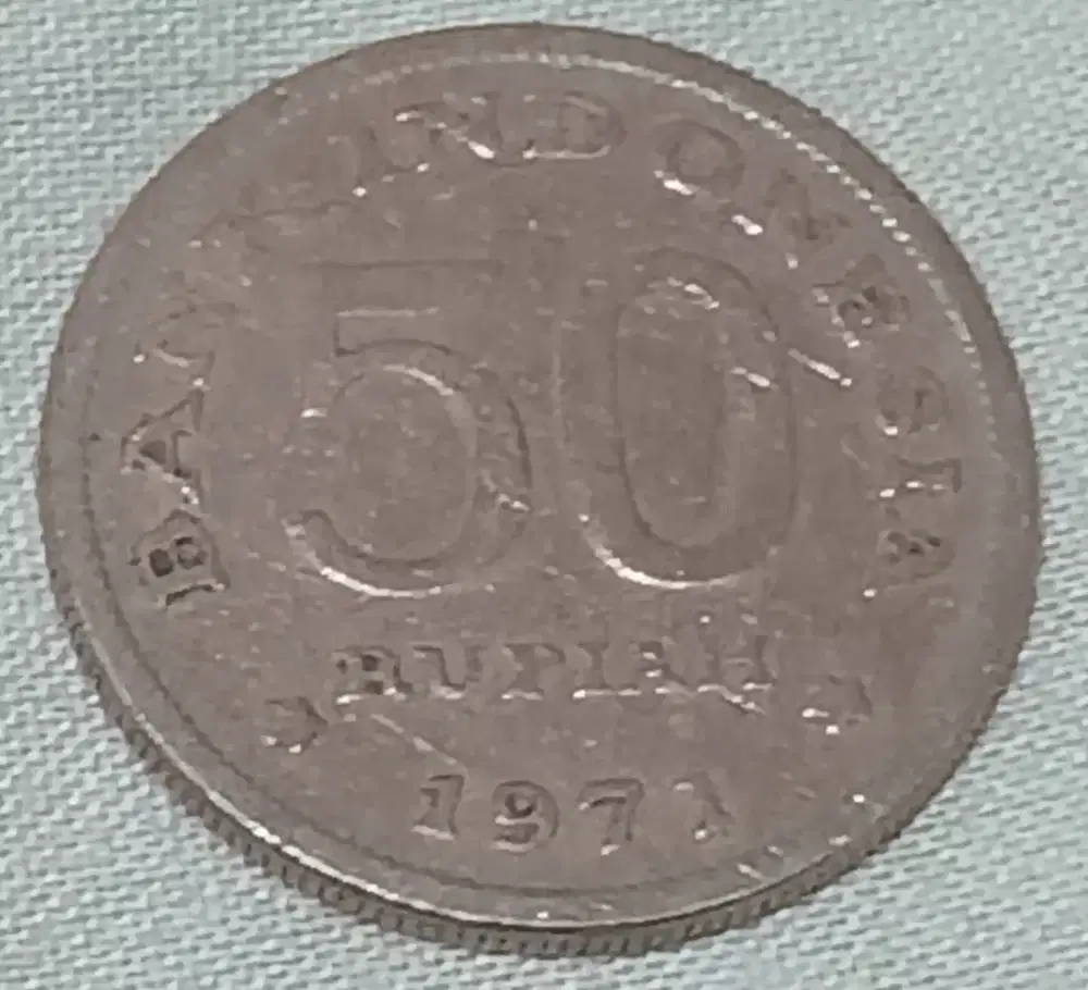 Koin kuno Rp50 th 1971 cendrawasih simpanan atau koleksi