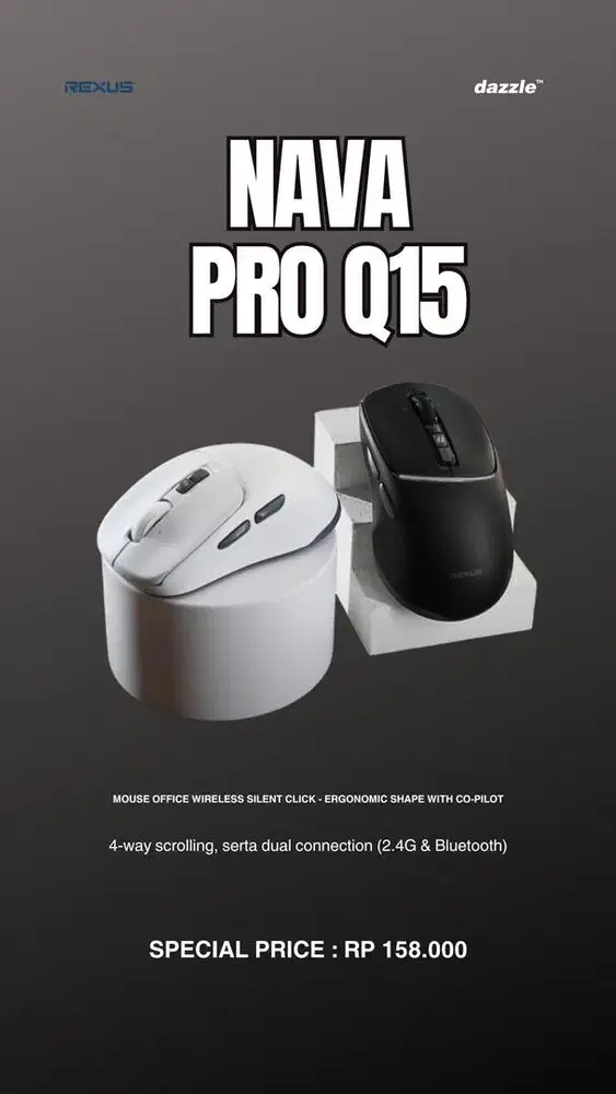 Mouse wireless rexus Q15