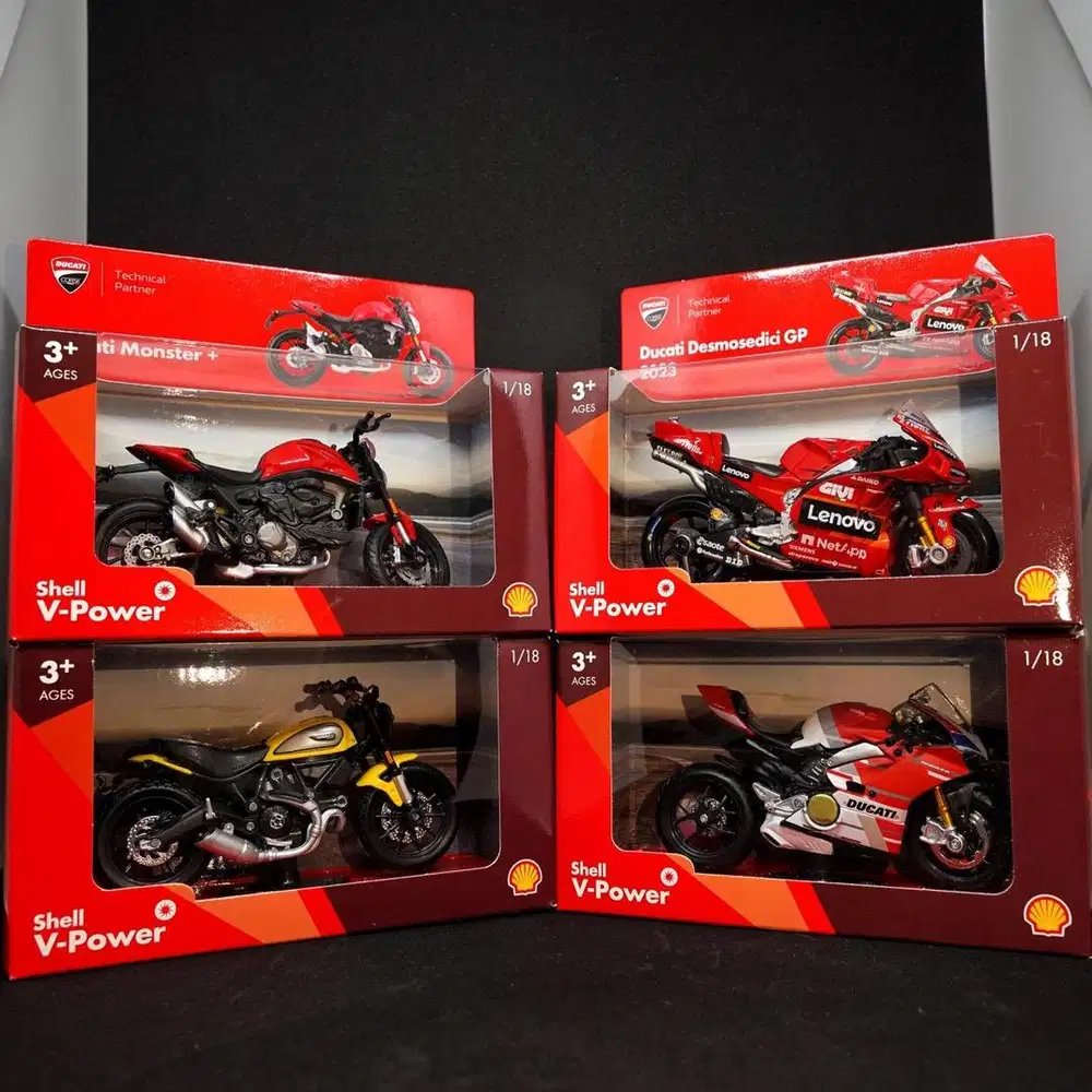 Shell V-Power Diecast Motor Ducati Bundle