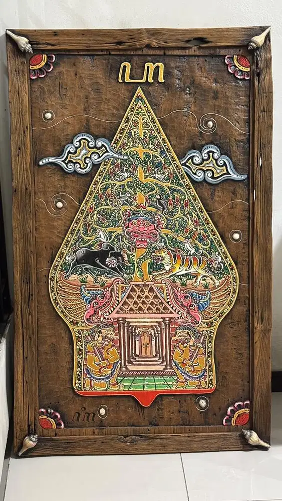 Dekorasi gunungan wayang