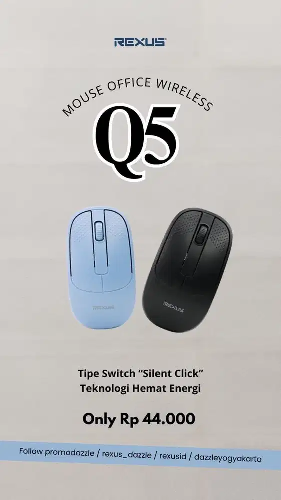 Mouse wireless rexus Q5