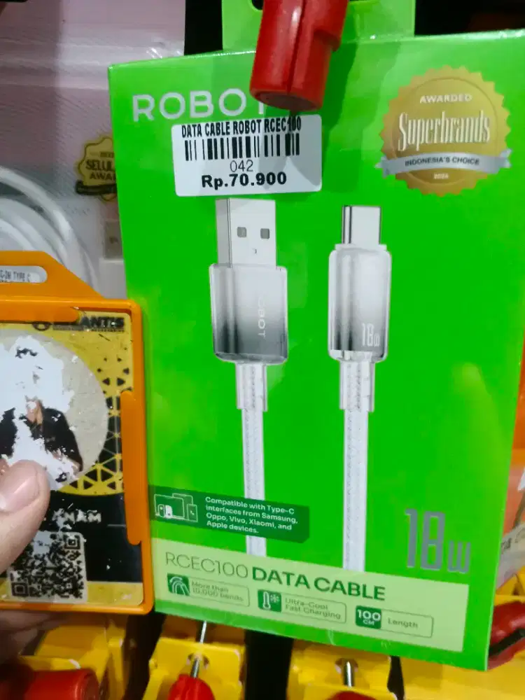 KABEL DATA ROBOT TYPE C 18WATT RCEC100