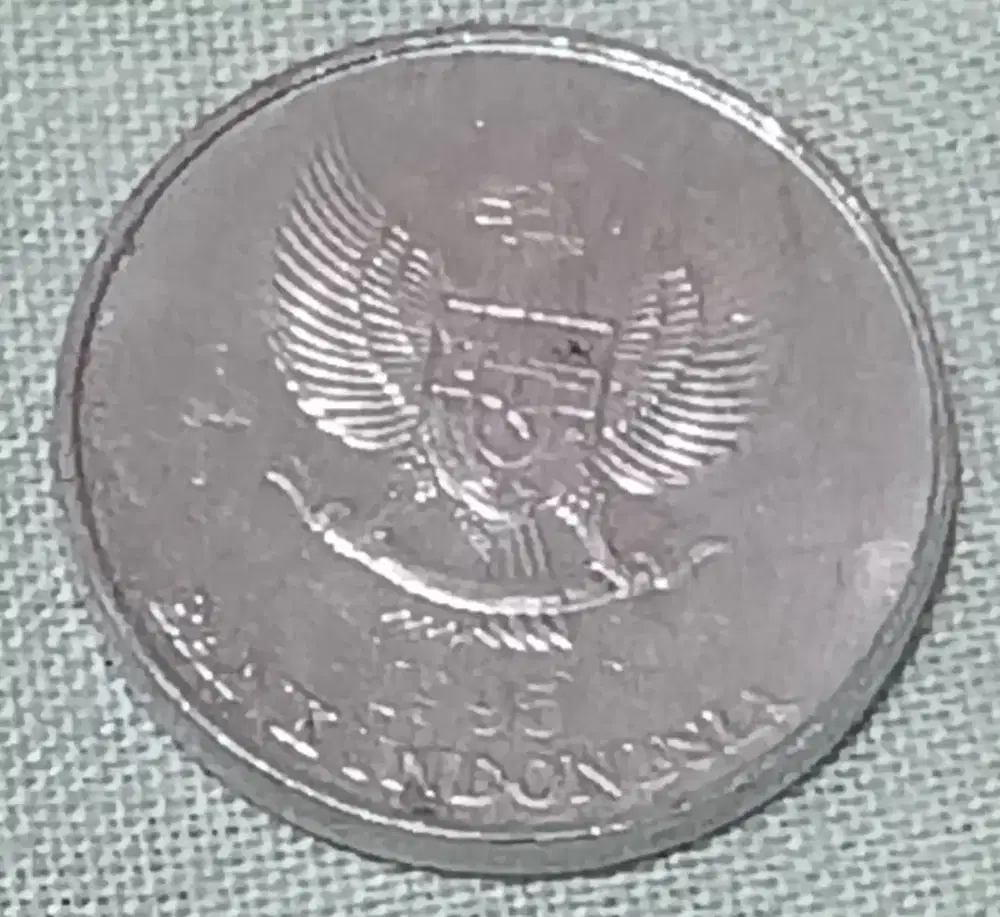 Koin kuno Rp25 tahun 1995 edisi buah pala koin kecil simpanan