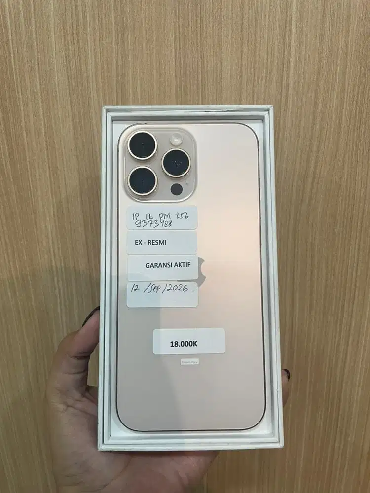 IPHONE 16 PRO MAX SECOND RESMI