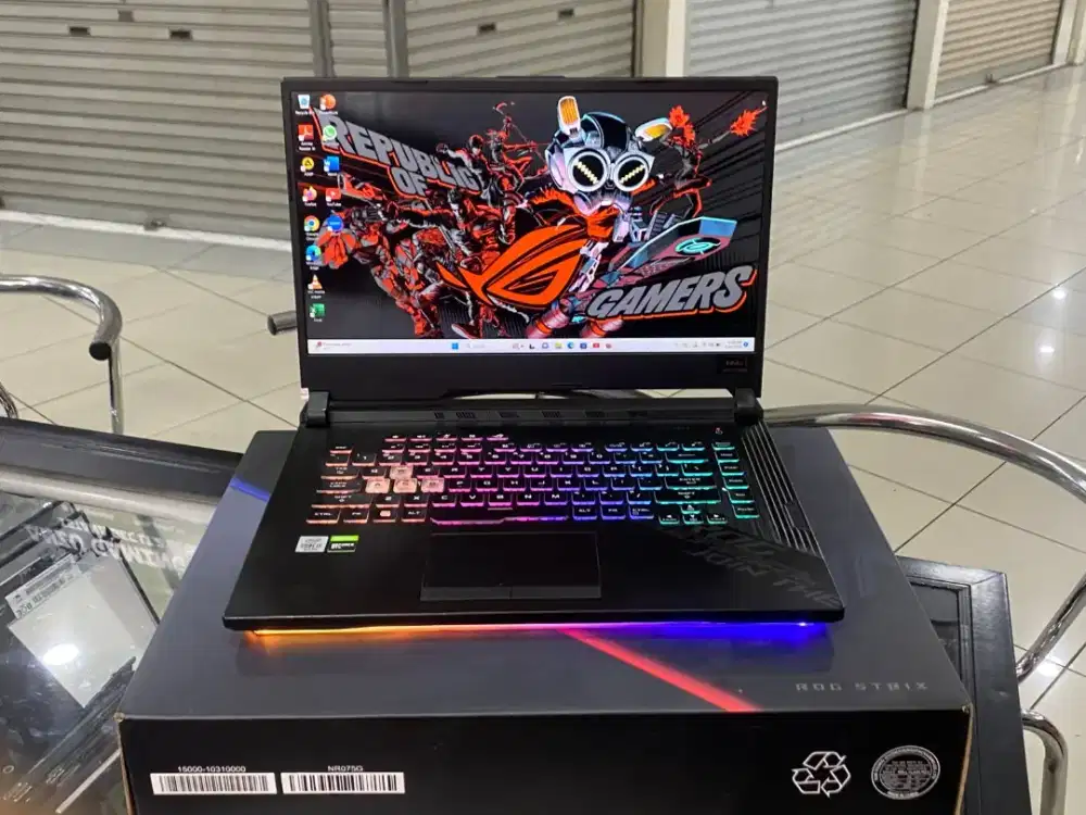 Laptop Asus Rog Strix i7 gen 10 Gtx 1660Ti ram 8gb/512gb Siap gaming