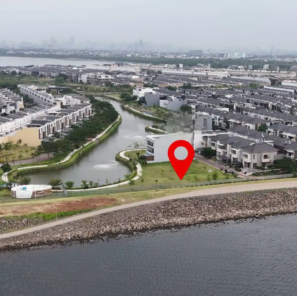 Kavling Hoek Golf Island PIK Uk 550m² View Laut Langsung