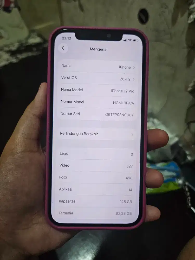 IPHONE 12PRO 128GB EX RESMI IBOX