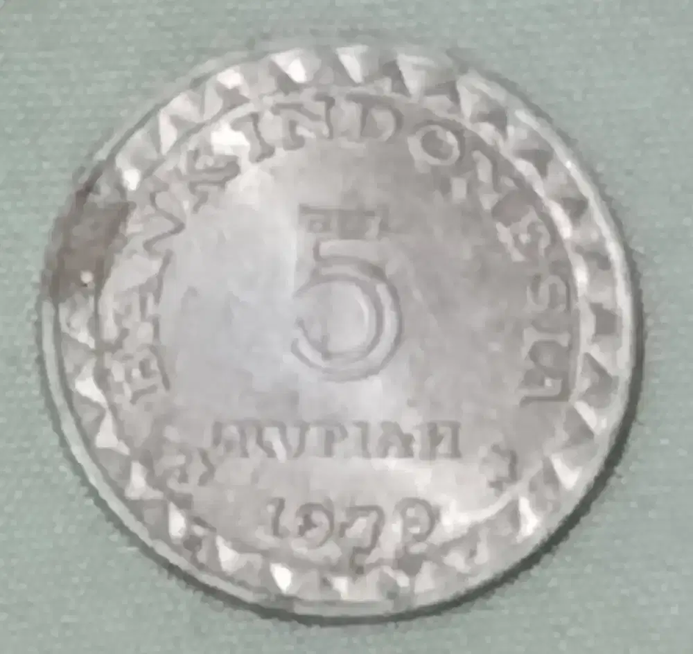 Koin kuno Rp 5 tahun 1979 koin kecil edisi KB simpanan