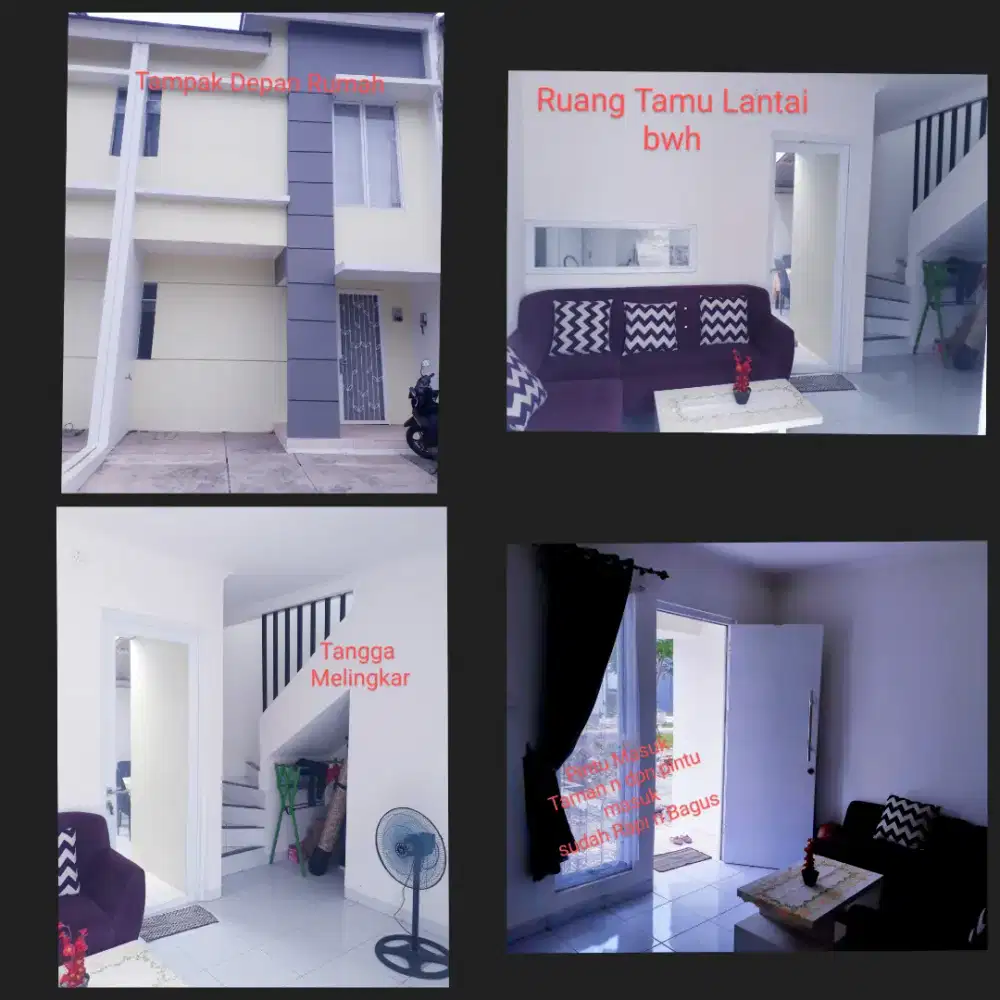 Di Sewakan Murah, Rumah 2 lantai + AC 1 + Sdh termasuk IPL 1 Tahun