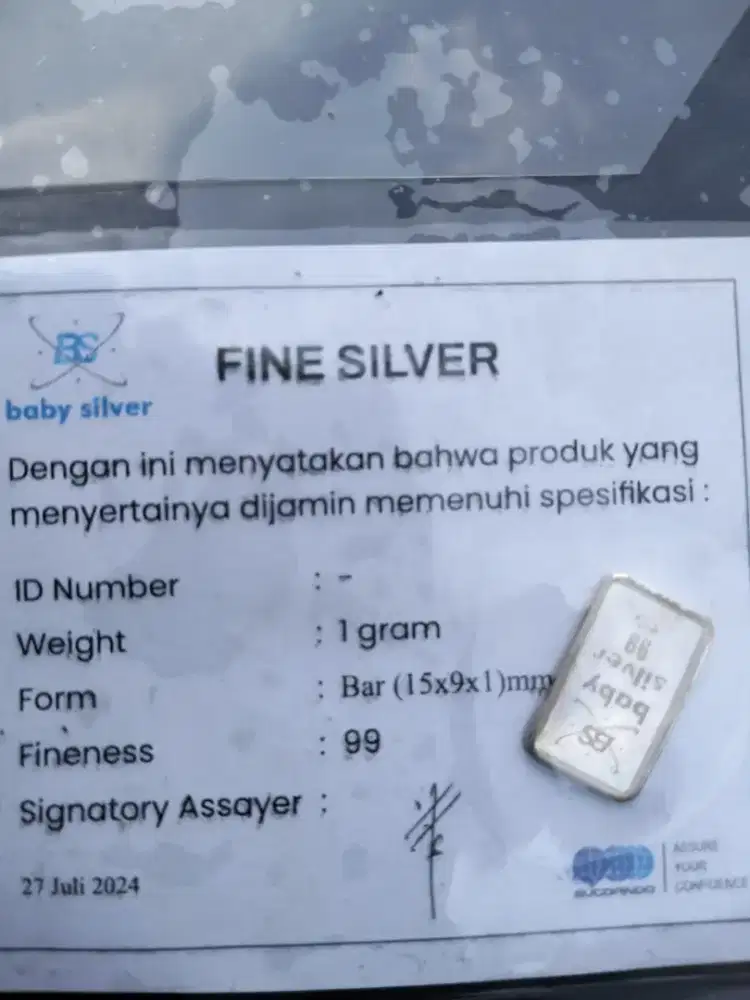 Perak 1 gram 99
