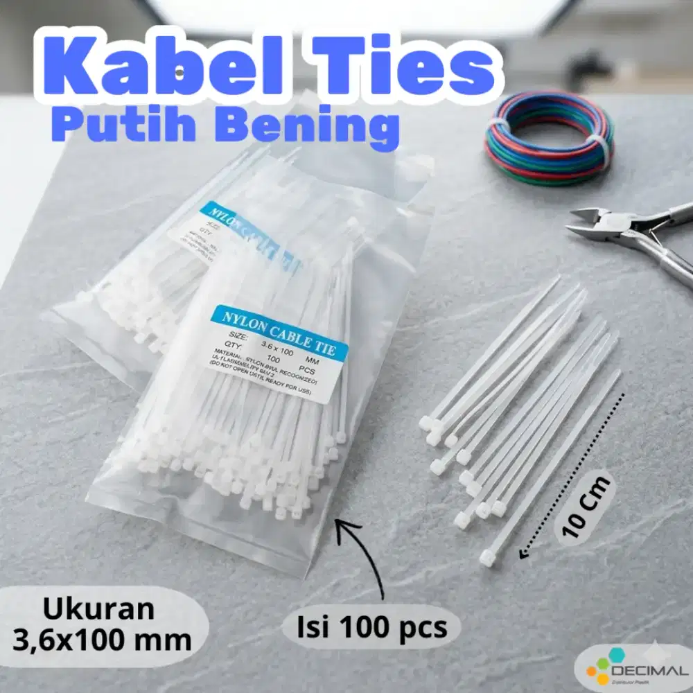Kabel Ties ukuran 10cm Multifungsi