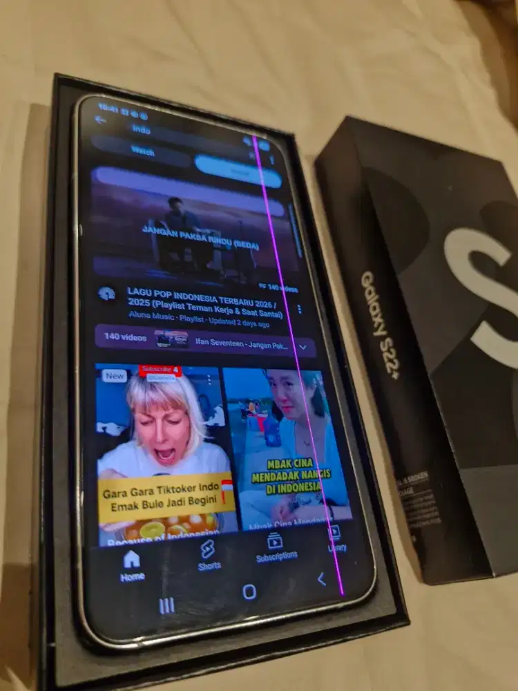 Samsung S22 Plus 8/128GB Ex SEIN Minus 2 Garis. Dus book