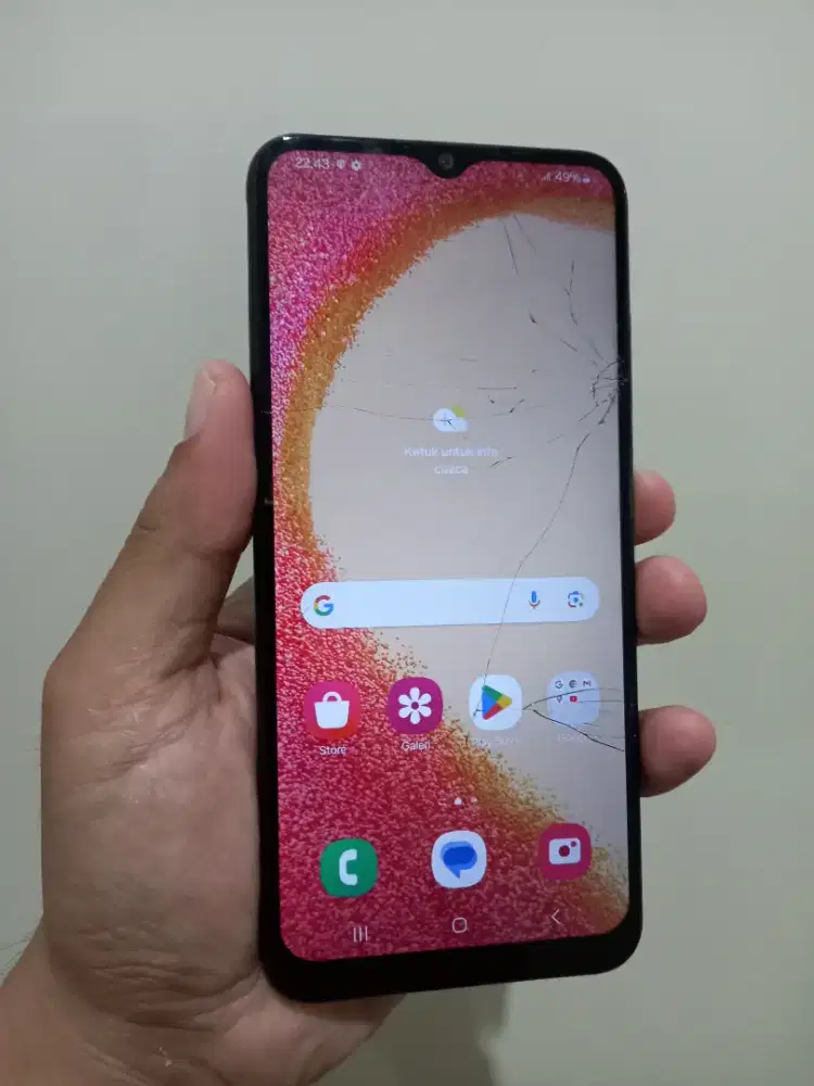 Samsung Gakaxy A04e Ram 3/32Gb ada minus dibaca