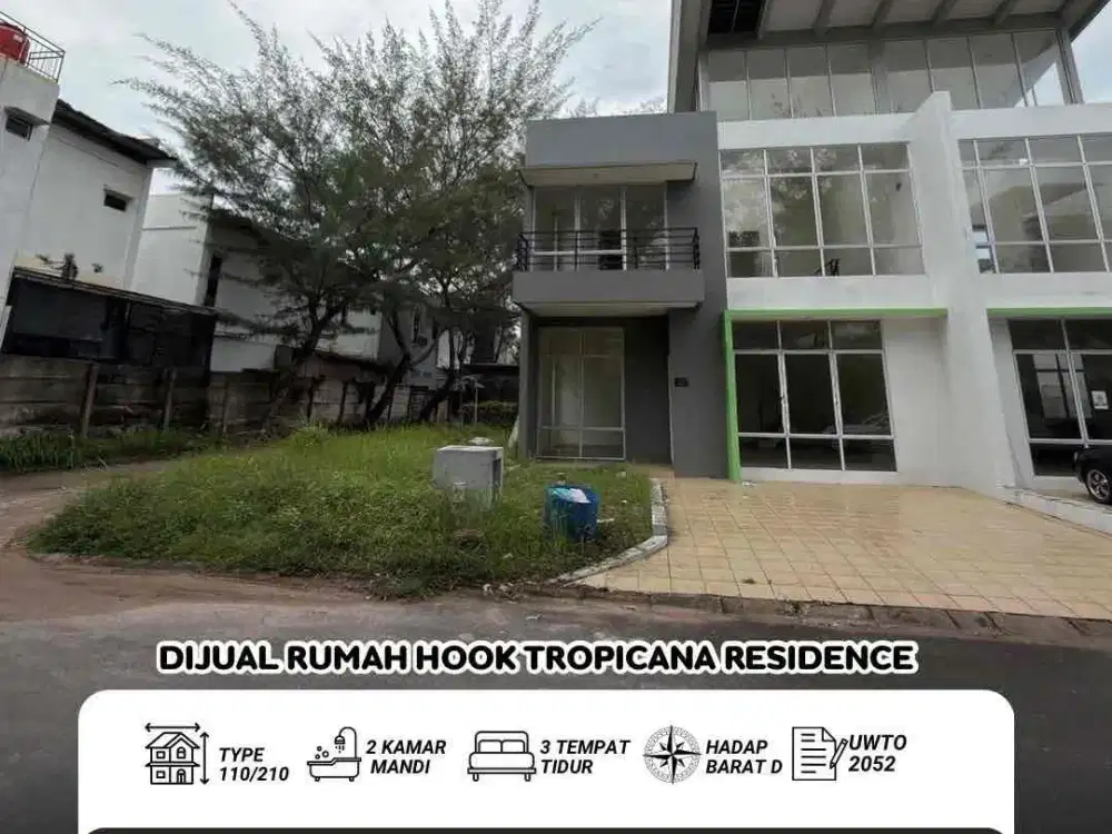 Dijual Rumah hook  Tropicana Residence Batam