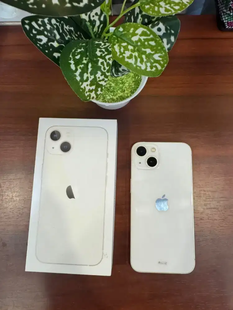 iPhone 13 256GB Starlight Ex iBox BH 92% Lengkap